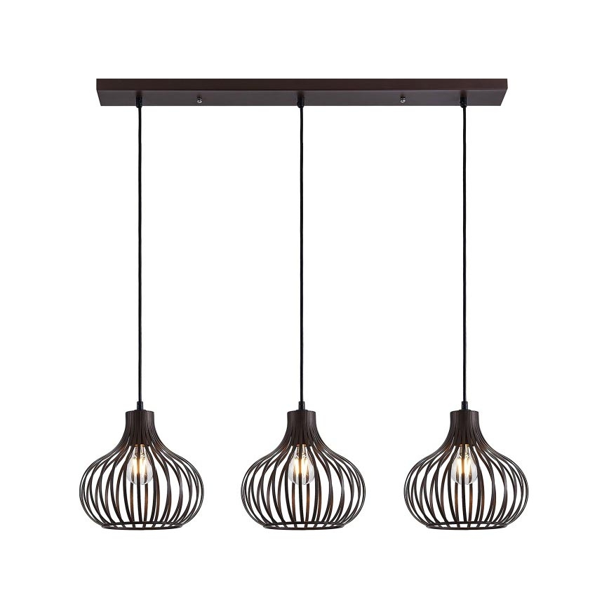Globo - Lampadario a sospensione con filo 3xE27/40W/230V
