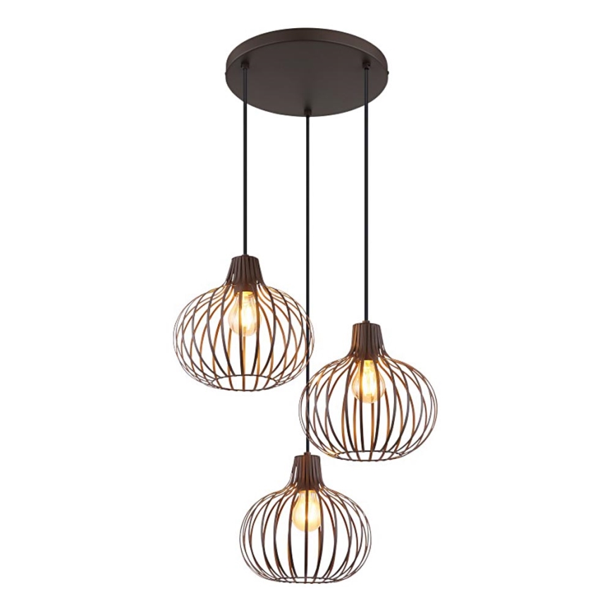 Globo - Pendelleuchte mit Kabelaufhängung 3xE27/40W/230V