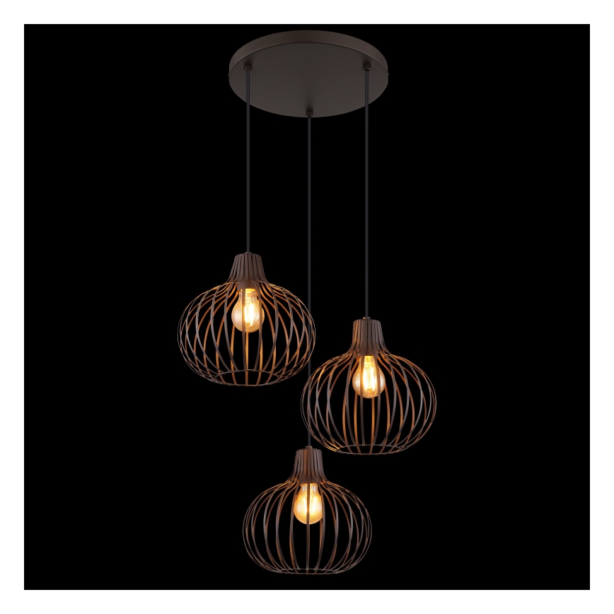 Globo - Lustre sur câble 3xE27/40W/230V