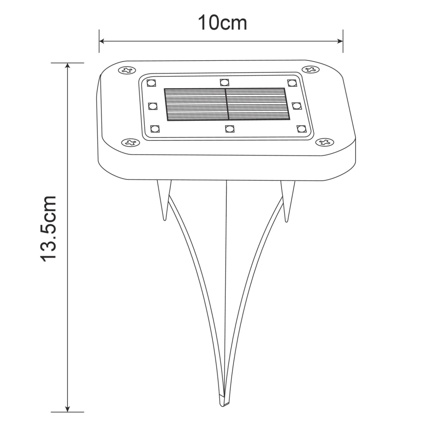 Globo  - SET 2x LED Luce solare Globo 33414Q-2 - SET 2x LED Luce solare SOLAR LED/0,8W/1,2V IP44LED/0,8W/1,2V IP44