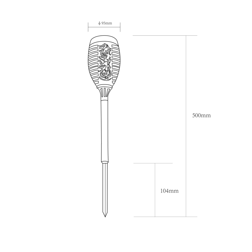 Globo - SET 2x Lampada solare LED LED/0,1W/3V IP44