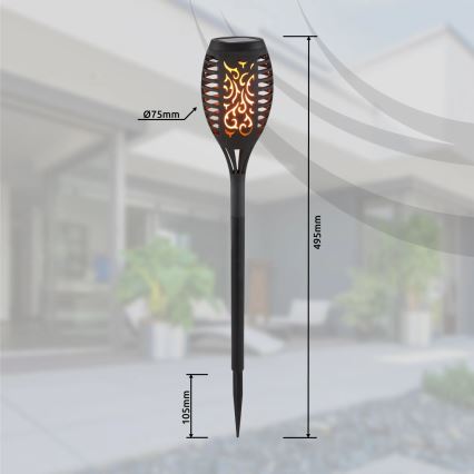 Globo - SET 3x Lampada solare LED LED/0,1W/3V IP44