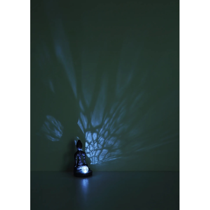 Globo - Lampada solare a LED 3V, IP44, 200 mAh - Statua del Buddha