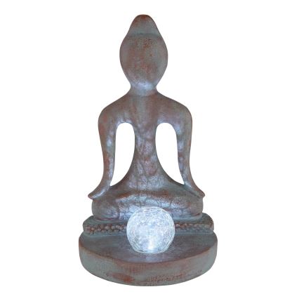 Globo - LED-Solarleuchte LED/3V IP44 200 mAh Buddha-Figur