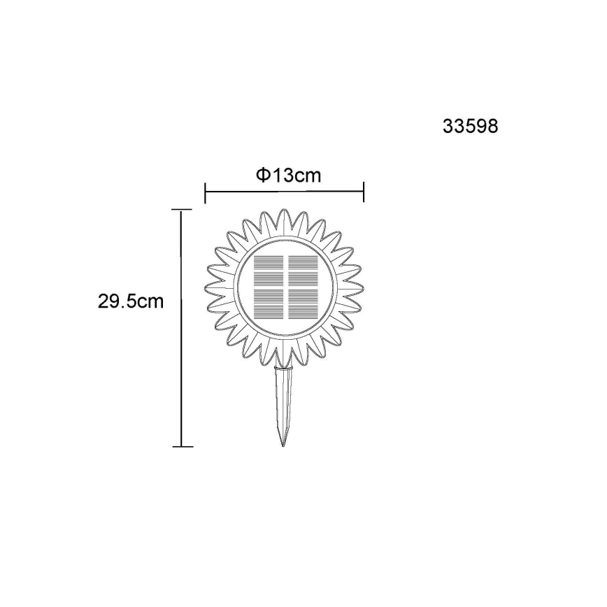 Globo - LED-Solarleuchte LED/0,06W/3V slunečnice IP44