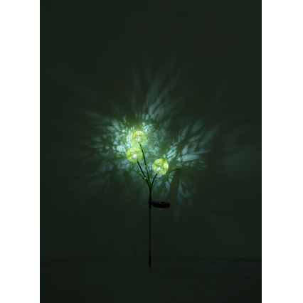 Globo - Lampada solare LED 3xLED/0,06W/3V 5000K IP44 200 mAh gialla