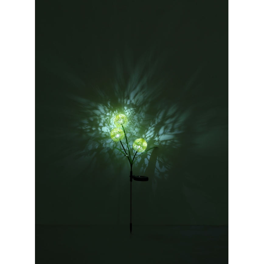 Globo  - LED-Solarleuchte 3xLED/0,06W/3V 5000K IP44 200 mAh gelb