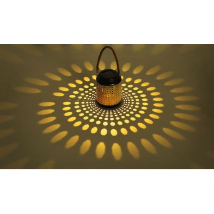 Globo - Lampe solaire LED/0,06W/3V 3000K IP44 bambou