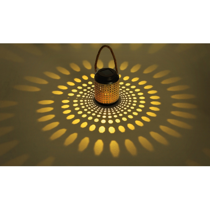 Globo - Lampe solaire LED/0,06W/3V 3000K IP44 bambou