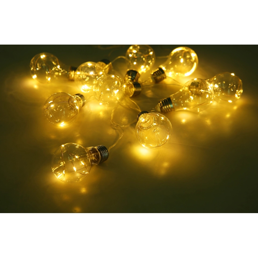 Globo - Catena LED solare 10xLED/0,06W/3,2V 380 cm IP44 600 mAh