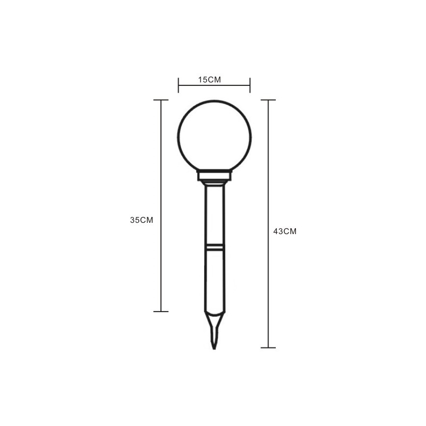 Globo - LED-Solarbeleuchtung 2xLED/0,06W/1,2V IP44