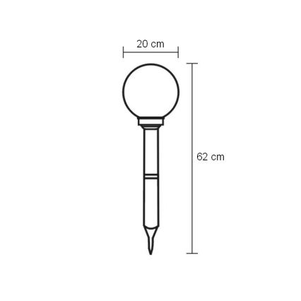 Globo - Éclairage extérieur LED/0,06W/3,2V IP44