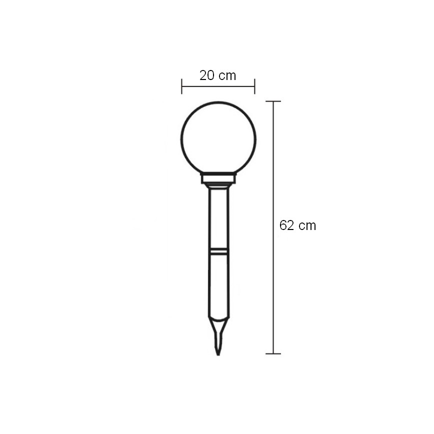 Globo - LED-Auβenbeleuchtung LED/0,06W/3,2V IP44