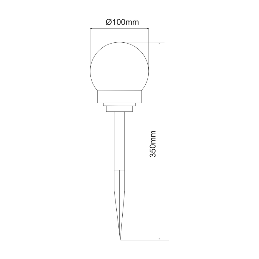 Globo - LOT 3x Lampe solaire LED/0,06W/3V 4000K d. 10 cm IP44