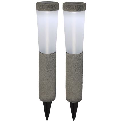 Globo - LOT 2x Éclairage solaire LED/0,1W/3V 6000K IP44