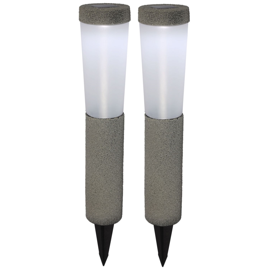 Globo - SET 2x Lampada LED solare LED/0,1W/3V 6000K IP44 400 mAh