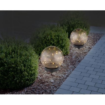 Globo - Lampada LED solare 20xLED/0,06W/1,2V diametro 15 cm IP44