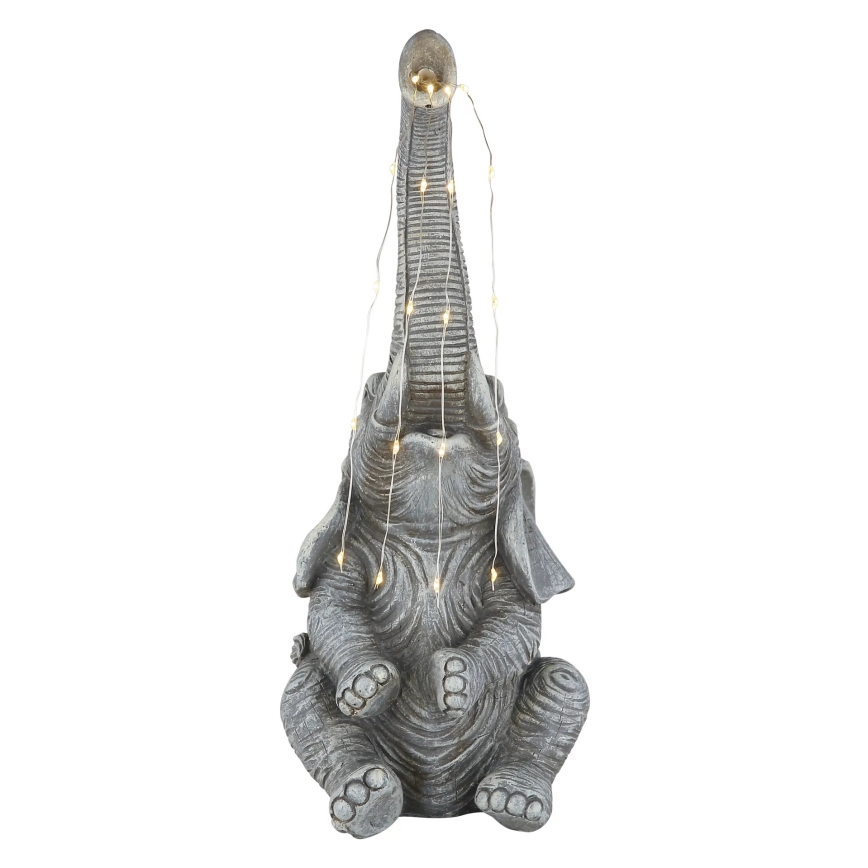 Globo - LED Solare decorazione 20xLED/0,02W/3V IP44 elefante