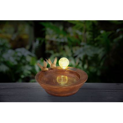 Globo – LED-Solarleuchte LED/0,06W/3V IP44 Vogeltränke