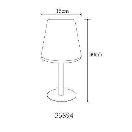 Globo - Solar-Tischleuchte mit Touch-Funktion (LED RGB) LED/0,1W/3V IP44