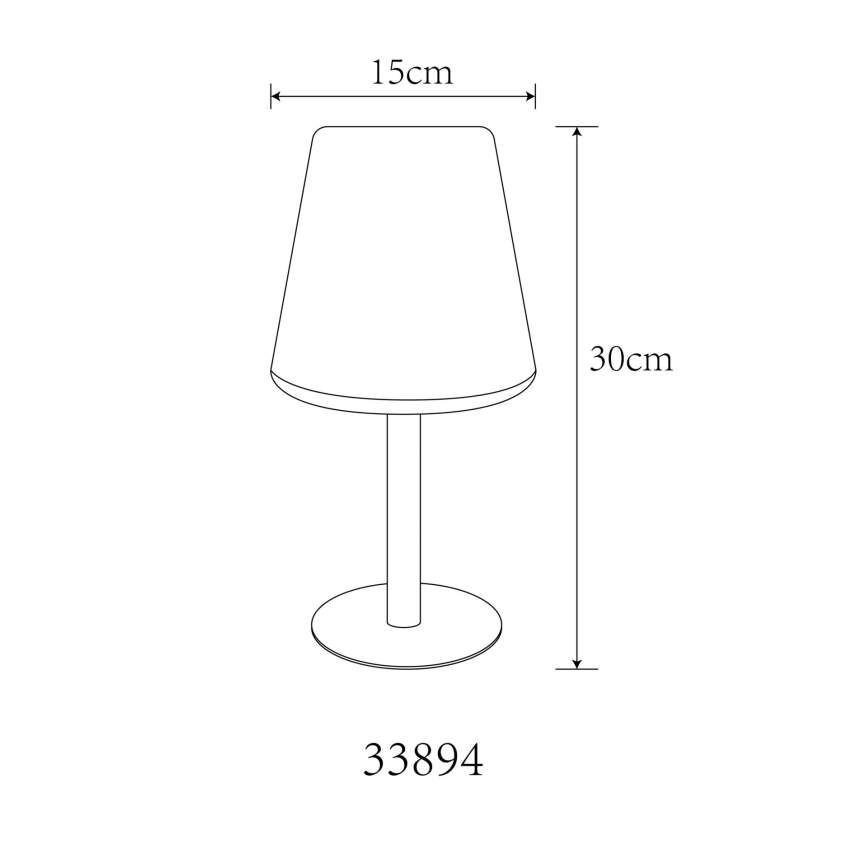 Globo - Solar-Tischleuchte mit Touch-Funktion (LED RGB) LED/0,1W/3V IP44