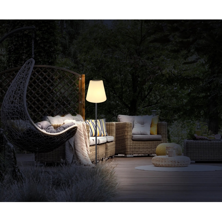 Globo 33897 - Lampadaire solaire tactile RGB LED/0,1W/3V IP44 + Télécommande