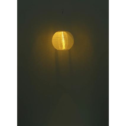 Globo - LED Hängesolarleuchte LED/0,5W/3V IP44 300 mAh Beige