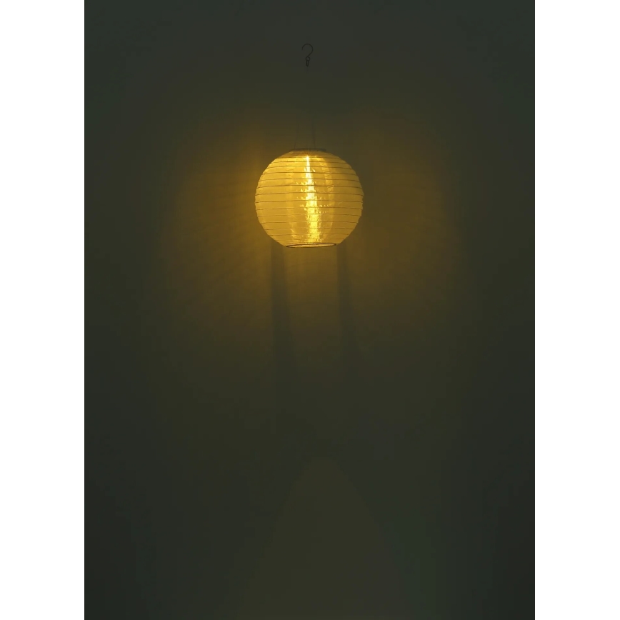 Globo - Höhenverstellbare LED-Solar-Pendelleuchte LED/0,5W/3V IP44 weiß