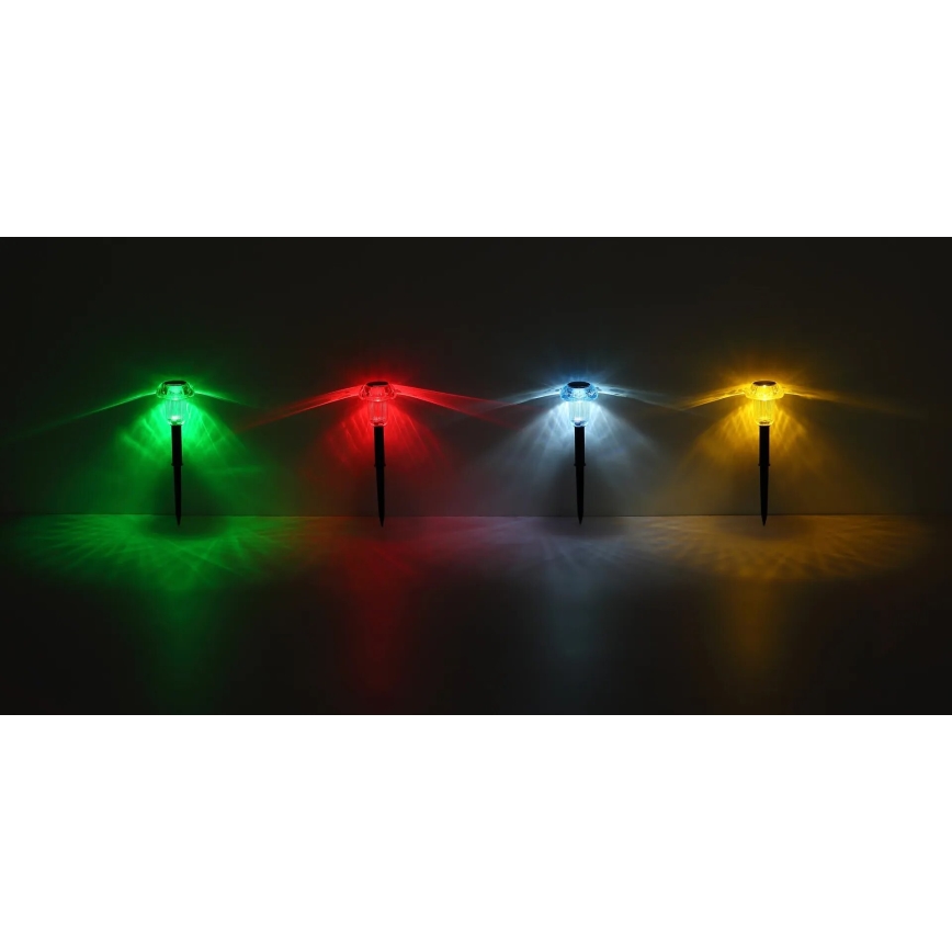 Globo - SET 4x Lampada solare LED RGB LED/0,05W/3V IP44