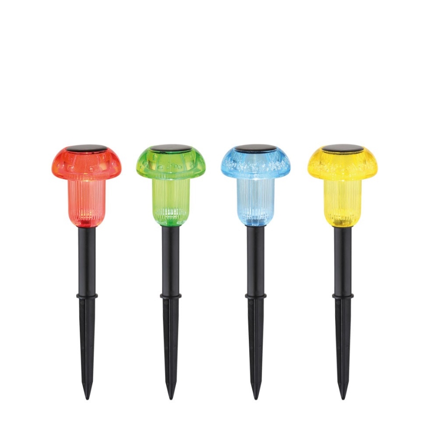 Globo - SET 4x Lampada solare LED RGB LED/0,05W/3V IP44