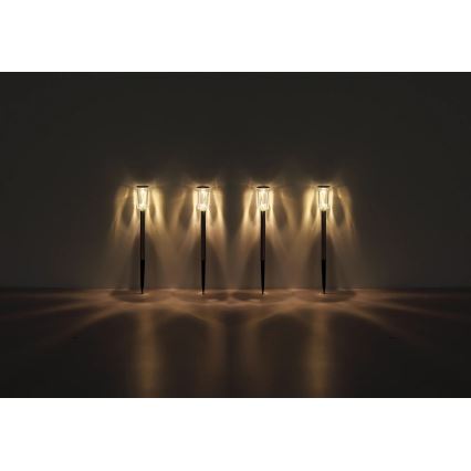 Globo - LOT 4x Éclairage solaire LED/0,06W/1,2V IP44 100 mAh