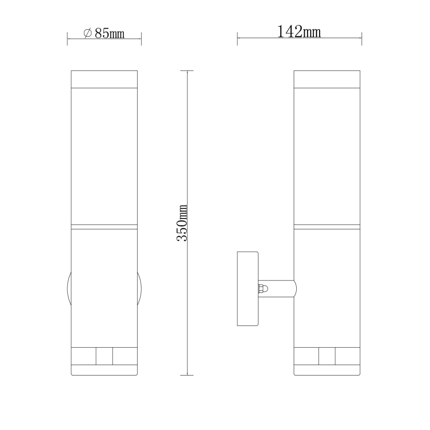 Globo - Applique da esterno 1xE27/15W/230V IP44