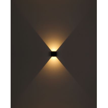 Globo - Applique a LED da esterno 2xLED/3W/230V IP44 nero