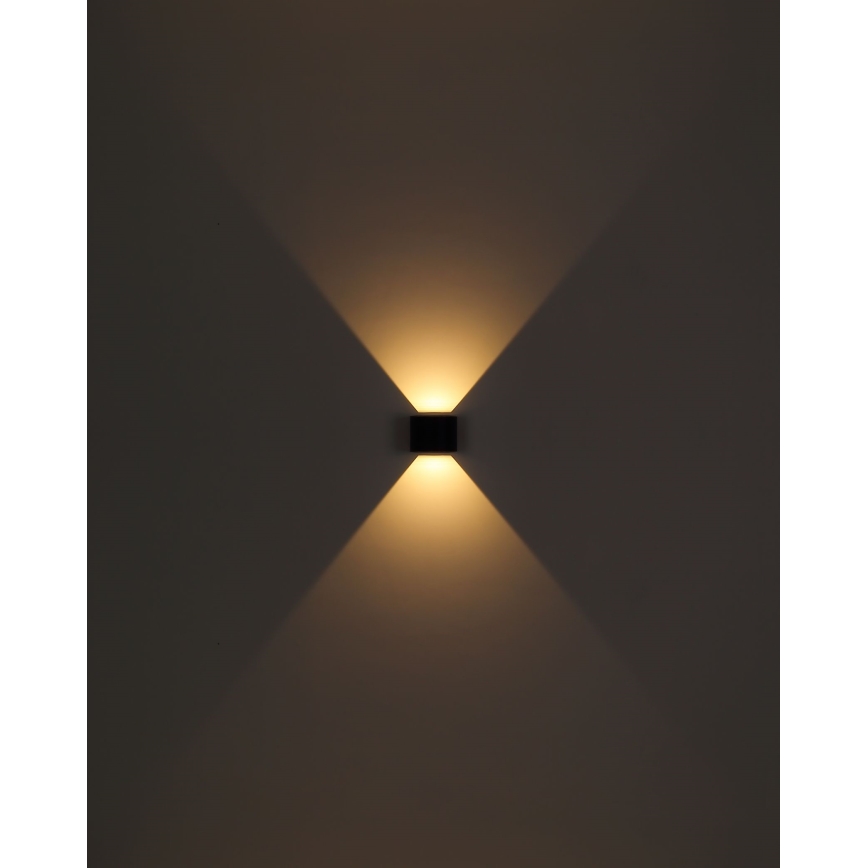 Globo - Applique a LED da esterno 2xLED/3W/230V IP44 nero
