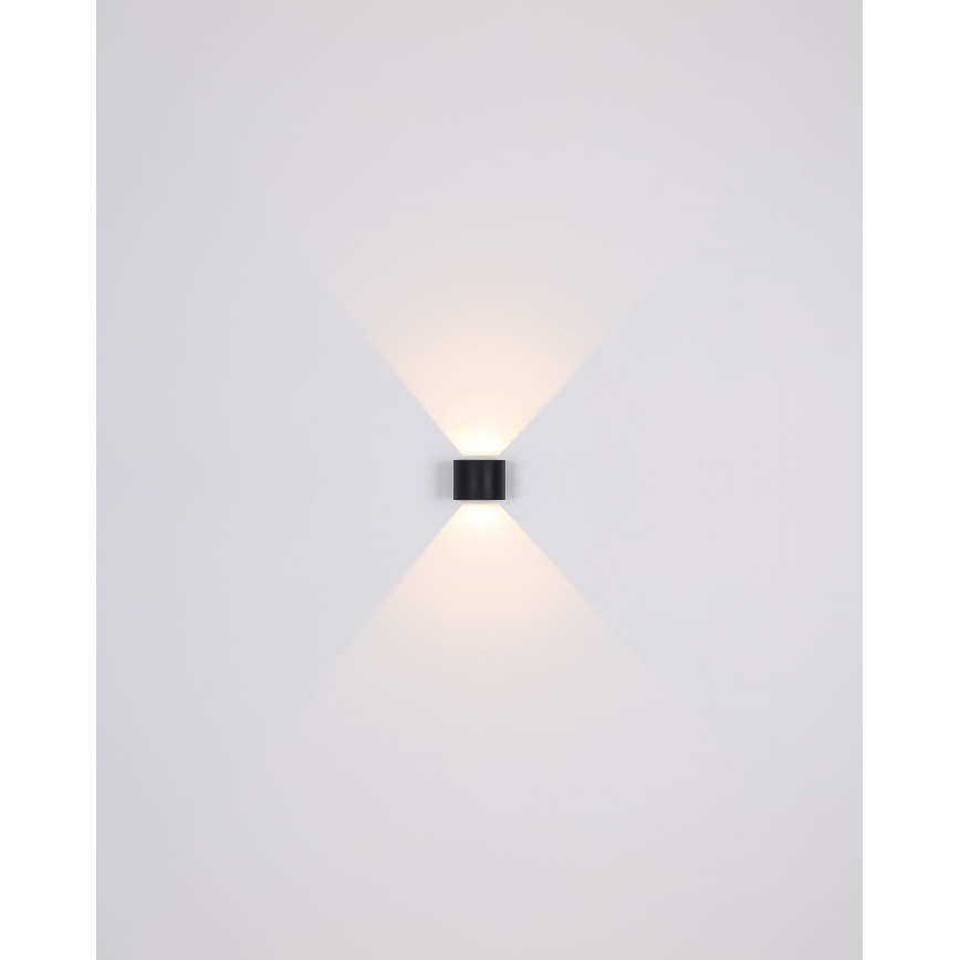 Globo - Applique a LED da esterno 2xLED/3W/230V IP44 nero