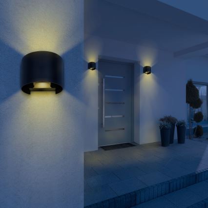Globo - Applique da esterno 2xLED/3W/230V IP54 nero