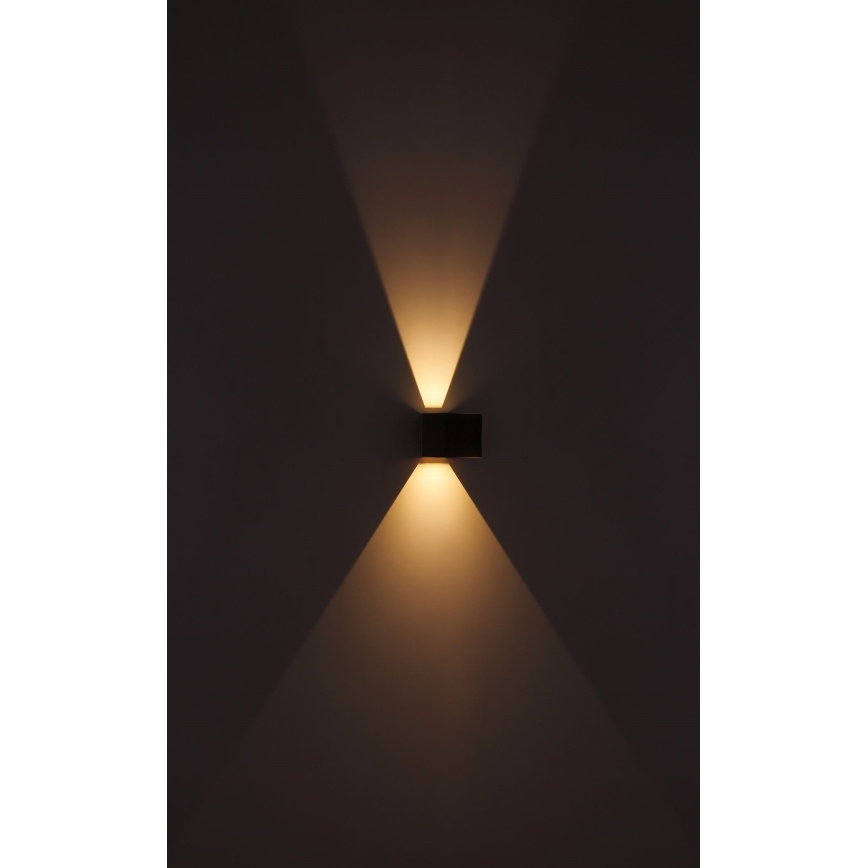 Globo - Applique a LED da esterno 2xLED/3W/230V IP44 marrone
