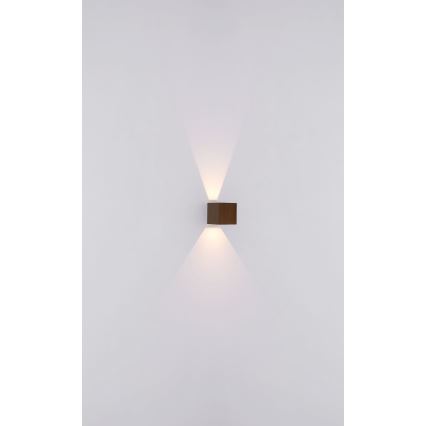 Globo - Applique a LED da esterno 2xLED/3W/230V IP44 marrone