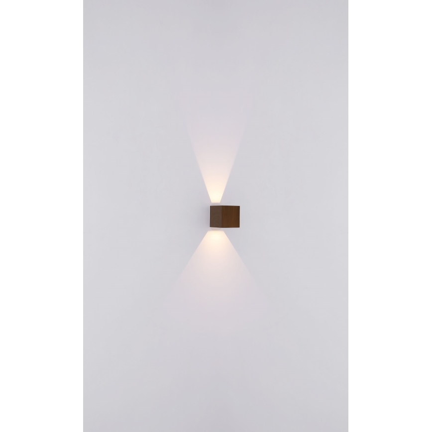 Globo - Applique a LED da esterno 2xLED/3W/230V IP44 marrone