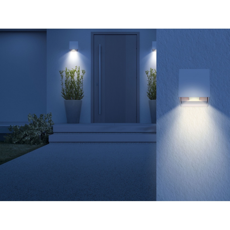 Globo - LED-Wandleuchte für den Außenbereich 2xLED/3W/230V IP44 weiß