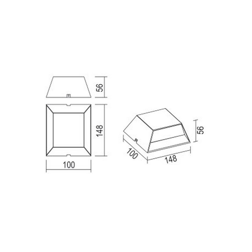 Globo - Applique a LED da esterno LED/7W/230V IP54 antracite