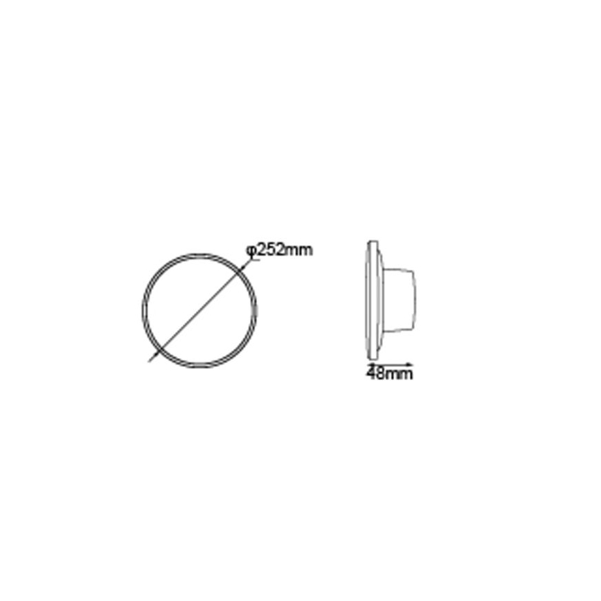 Globo - Applique a LED da esterno LED/15W/230V 3000/4000/6000K diametro 25,2 cm IP44 nero