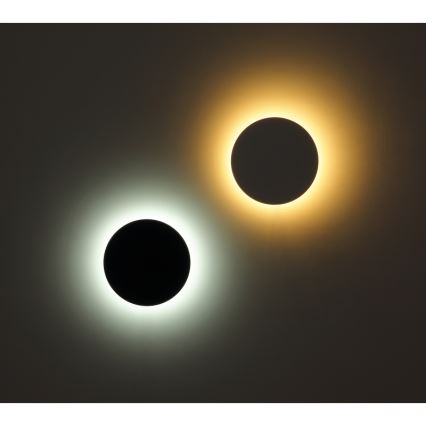 Globo - Lampada da parete LED da esterno LED/15W/230V 3000/4000/6000K diam. 25,2 cm IP44 nero