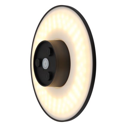 Globo - Lampada da parete LED da esterno LED/15W/230V 3000/4000/6000K diam. 25,2 cm IP44 nero