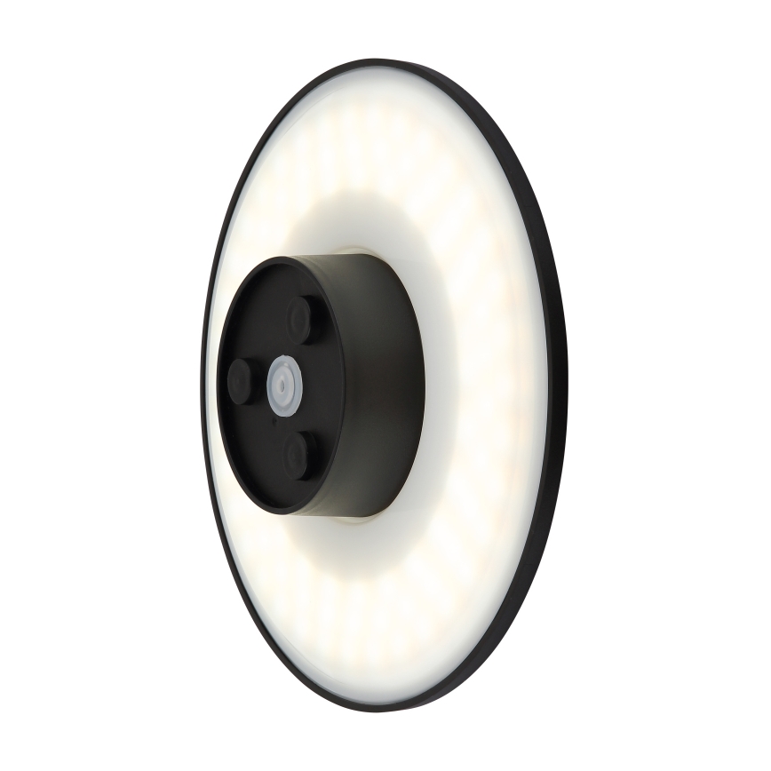 Globo - Lampada da parete LED da esterno LED/15W/230V 3000/4000/6000K diam. 25,2 cm IP44 nero