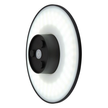 Globo - Lampada da parete LED da esterno LED/15W/230V 3000/4000/6000K diam. 25,2 cm IP44 nero