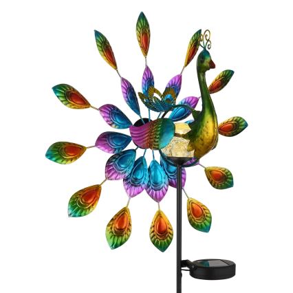 Globo - LED Solare decorazione LED/0,06W/3V IP44 pavone