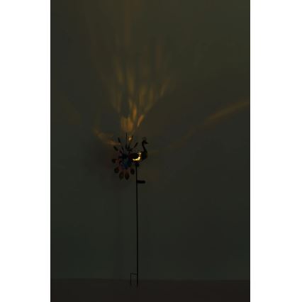 Globo - LED Solare decorazione LED/0,06W/3V IP44 pavone