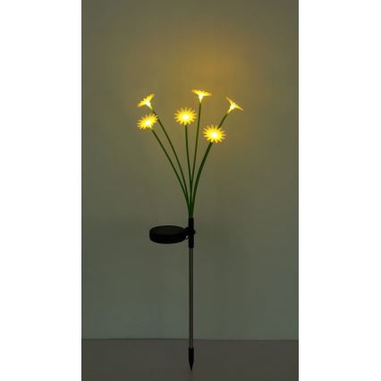 Globo - LED-Solarleuchte 6xLED/3V IP44 600 mAh Blumen-Design