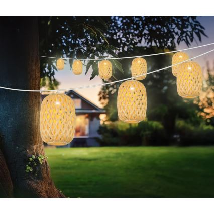 Globo - Catena LED solare LED/0,06W/3V 650 cm IP44